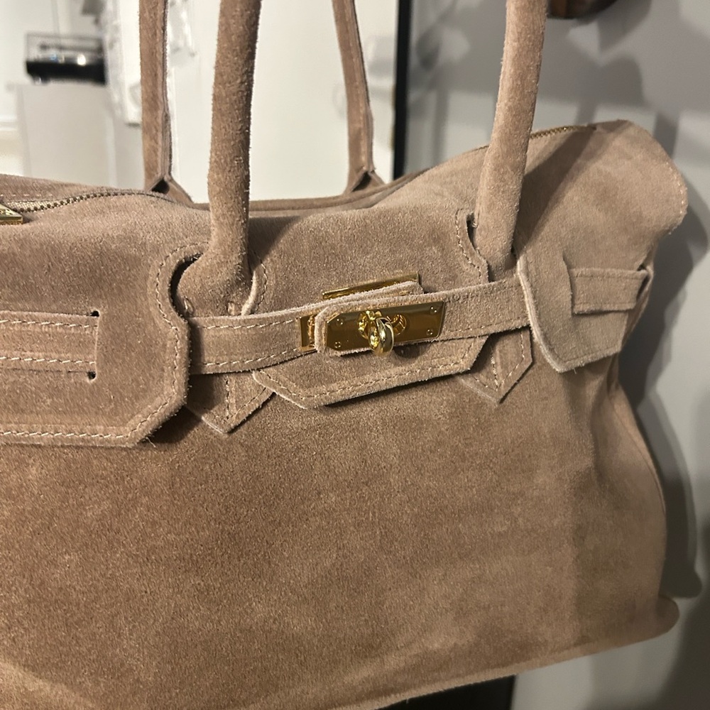 POEMIA ROMA GENUINE SUEDE HANDBAG - Picture 3 of 15
